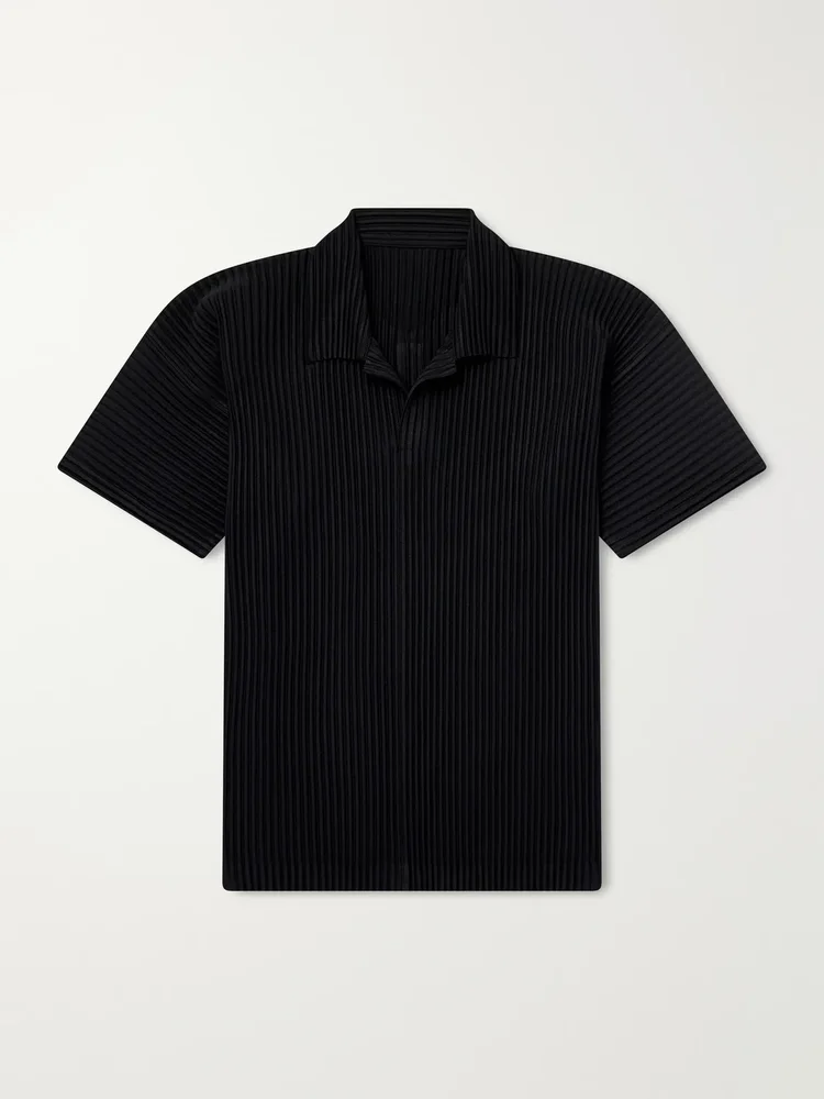 Pleated Polo Shirt