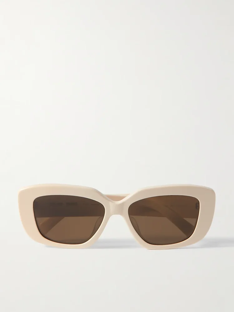 Triomphe rectangular-frame acetate sunglasses