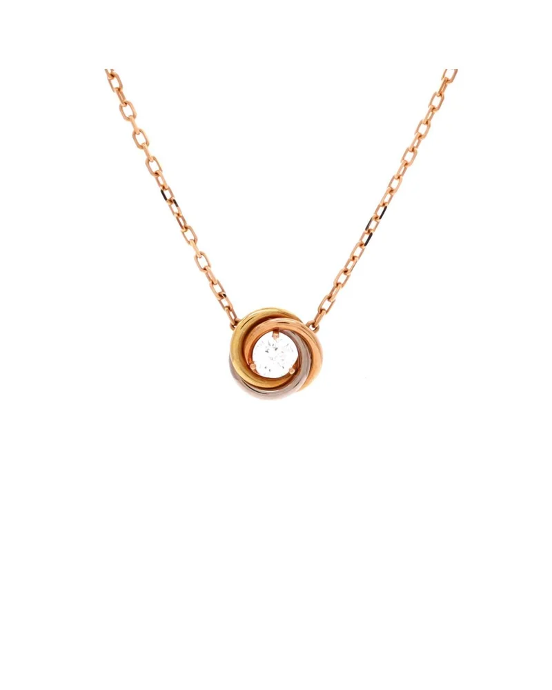 Pre-Owned Trinity Diamond Pendant Necklace