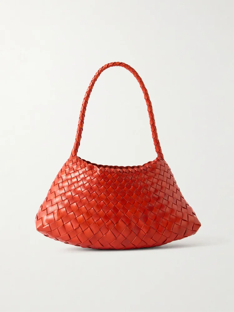 Rosanna mini woven leather shoulder bag