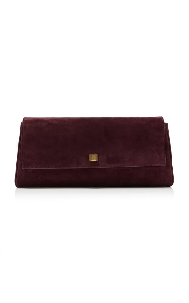 Audrey Suede Clutch