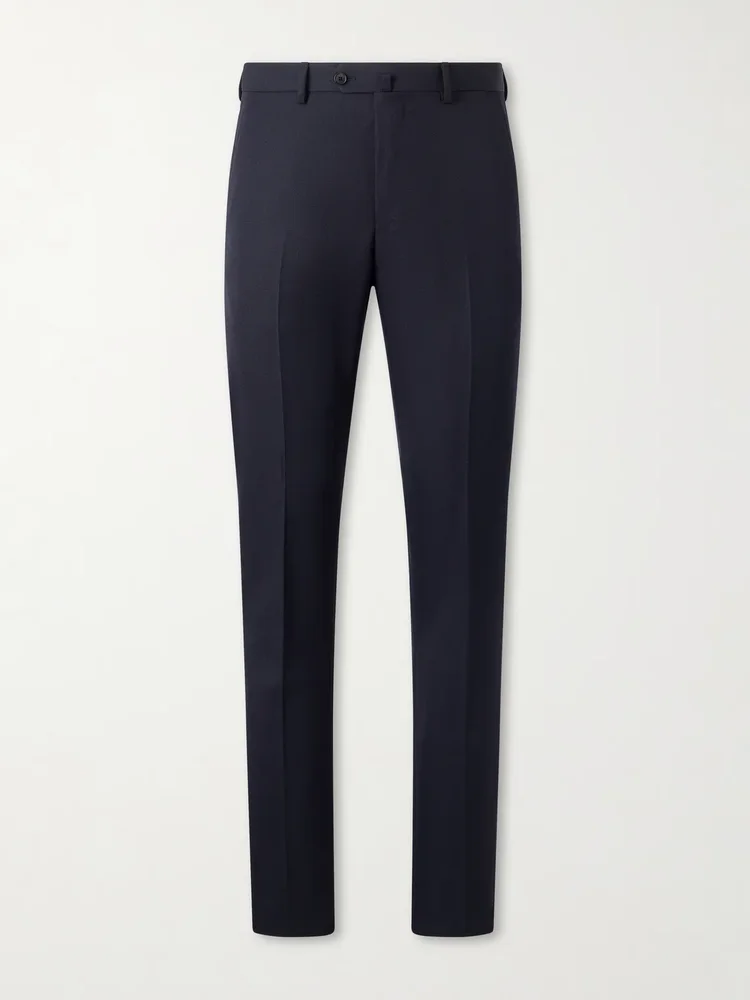 Straight-Leg Twill Suit Trousers