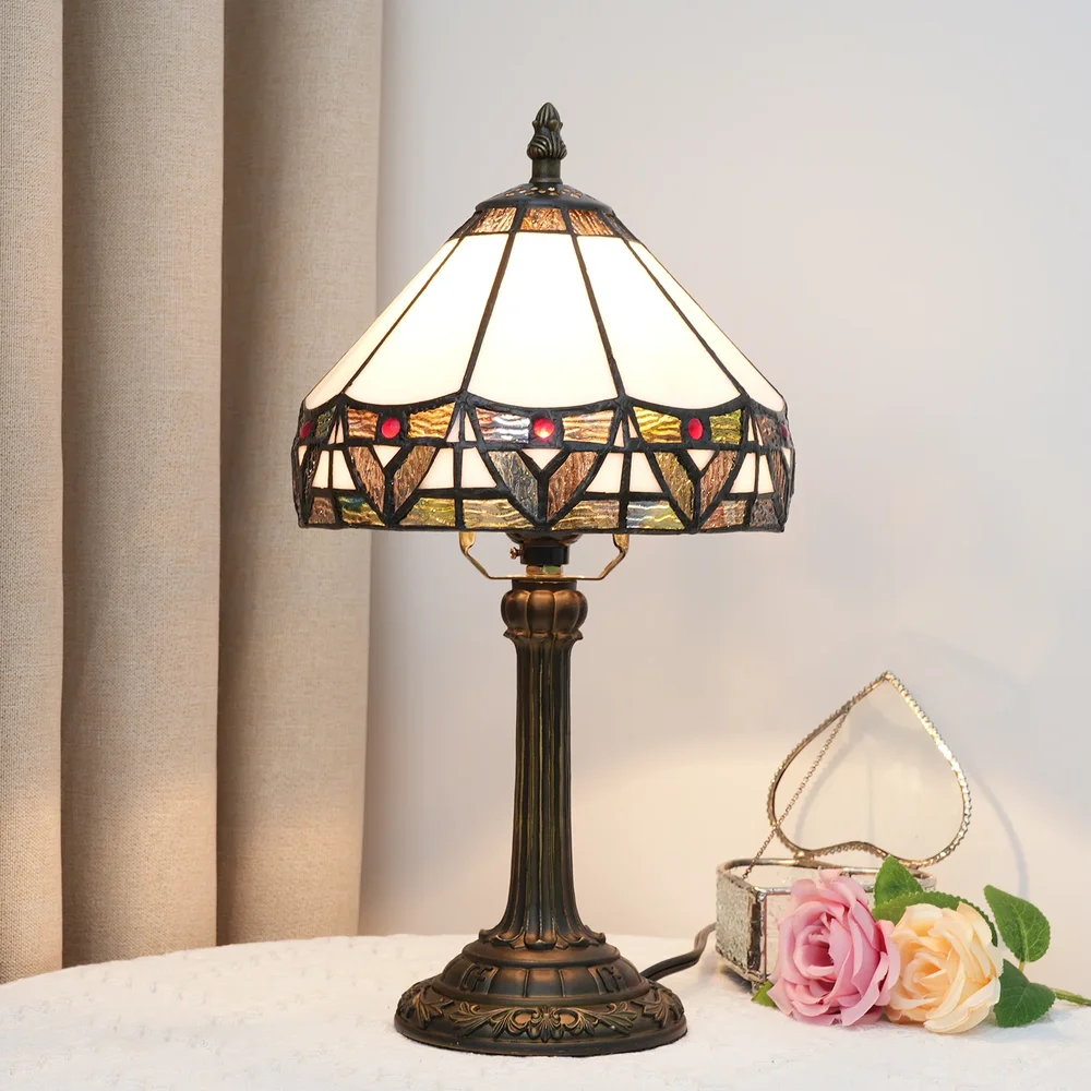 Tiffany Style Stained Glass Table Lamp