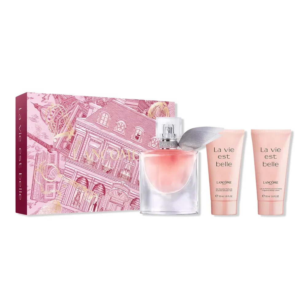 La Vie Est Belle 3 Piece Set With Perfume, Body Lotion & Shower Gel