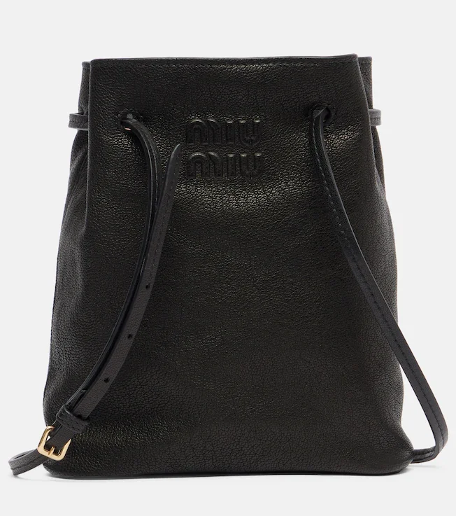 Logo leather crossbody bag