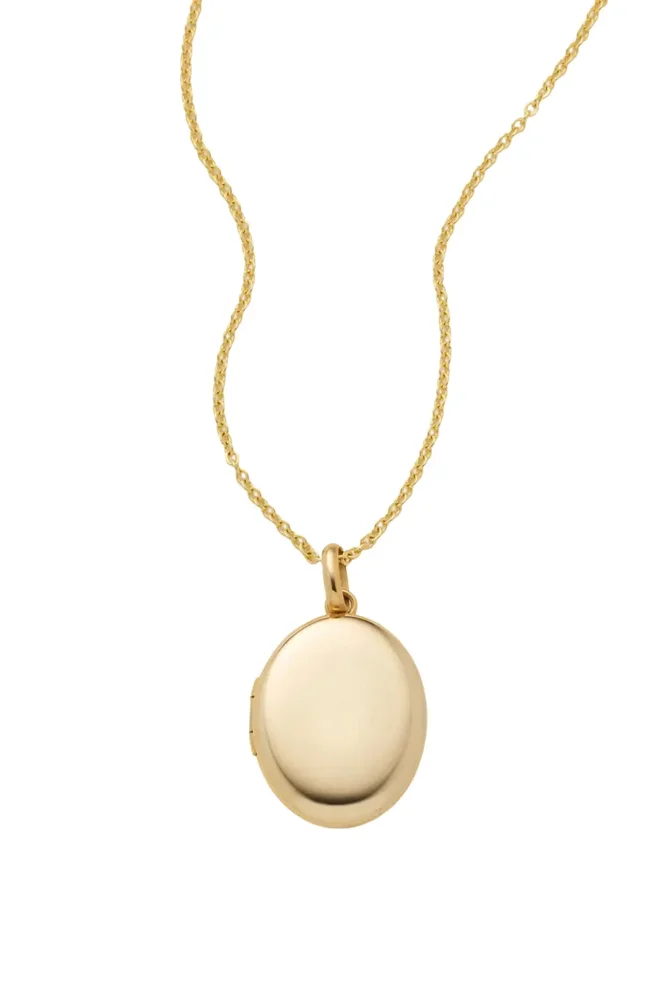 Mini Oval Locket Necklace