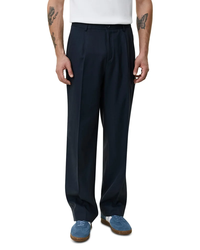 Pleated Twill Suit Pants