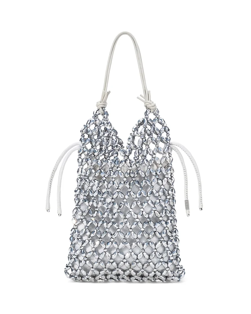 Karla Crystal Beaded Bucket Bag