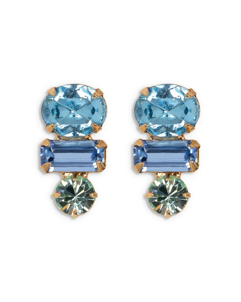 Patricia Triple Stone Drop Earrings