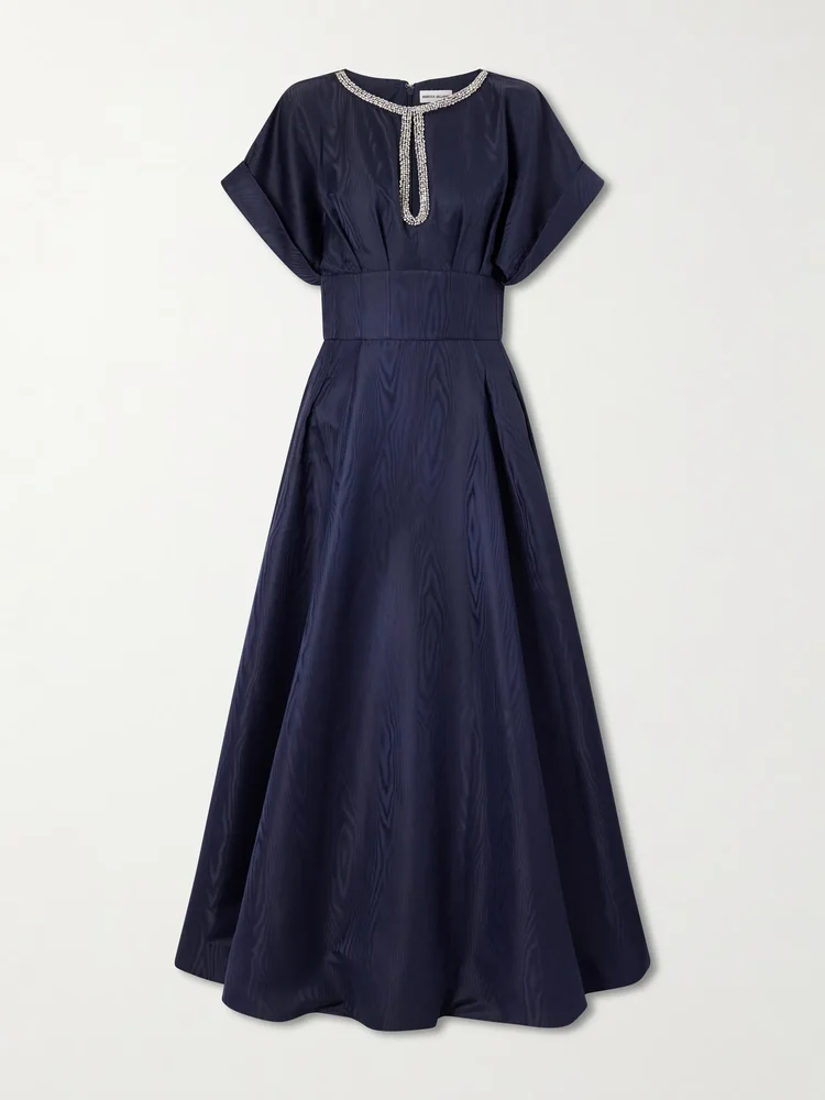 Embellished moire gown