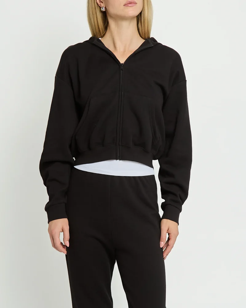 Cotton Fleece Classic Zip Up Hoodie