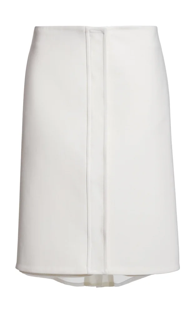 Cotton-Blend Pencil Skirt