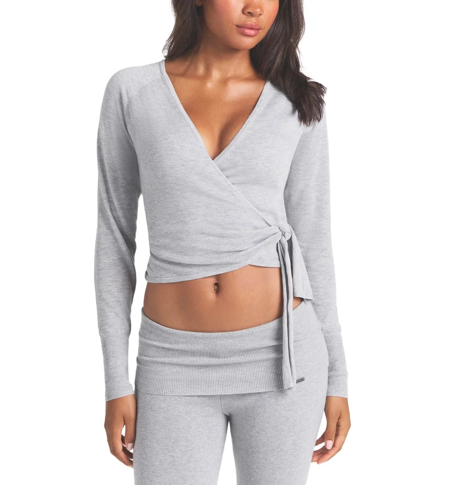 Essential Knit Wrap Sweater