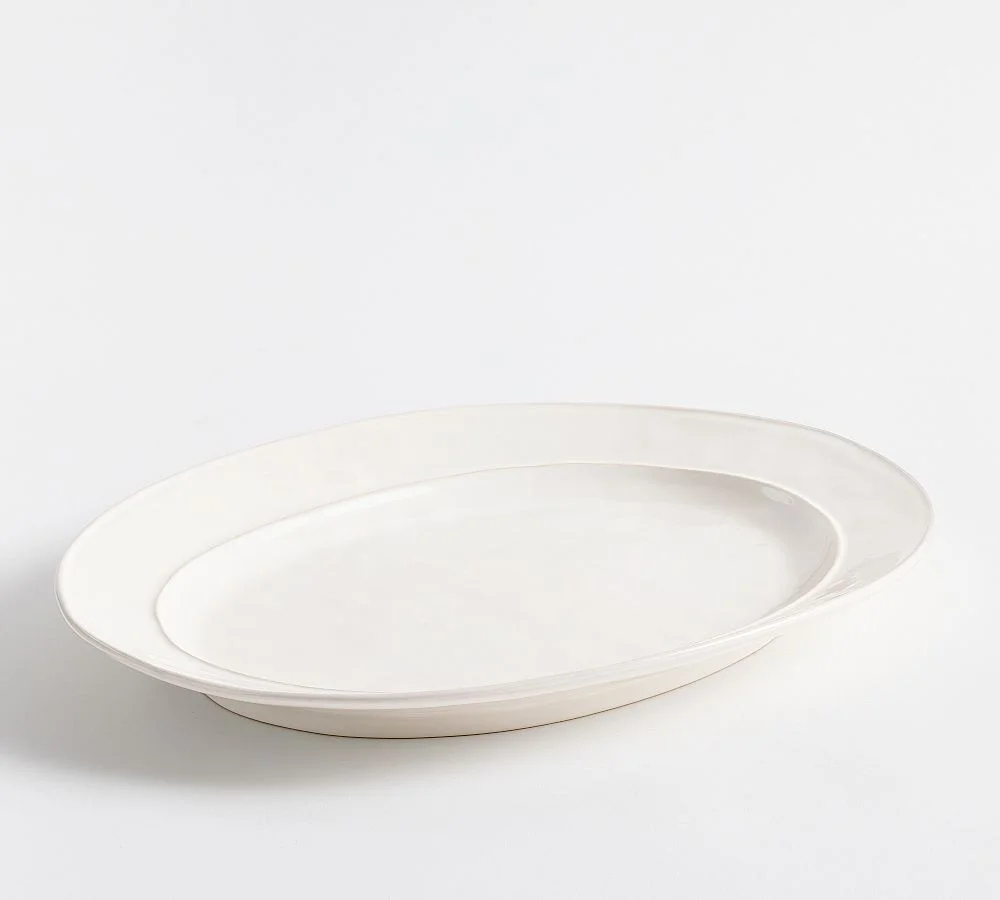 Cambria Handcrafted Stoneware Oval Serving Platter