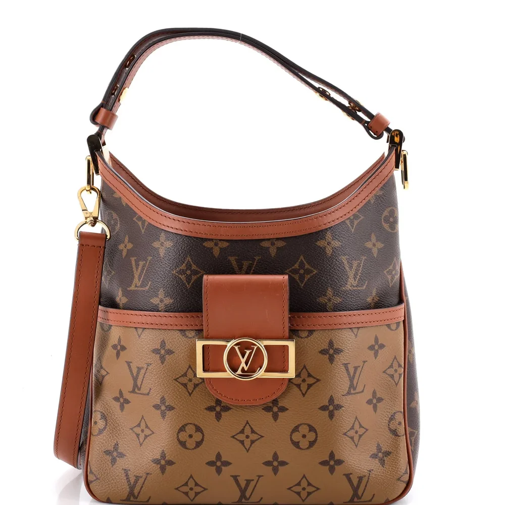 Louis Vuitton Dauphine Hobo Reverse Monogram Canvas PM