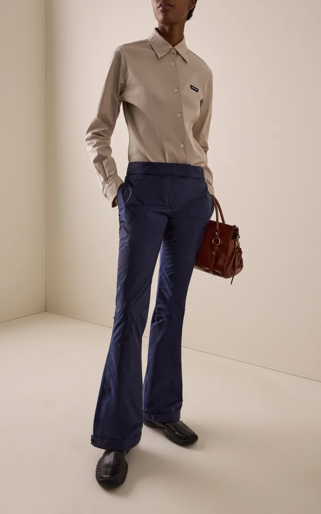 Tech-Nylon Flared Pants