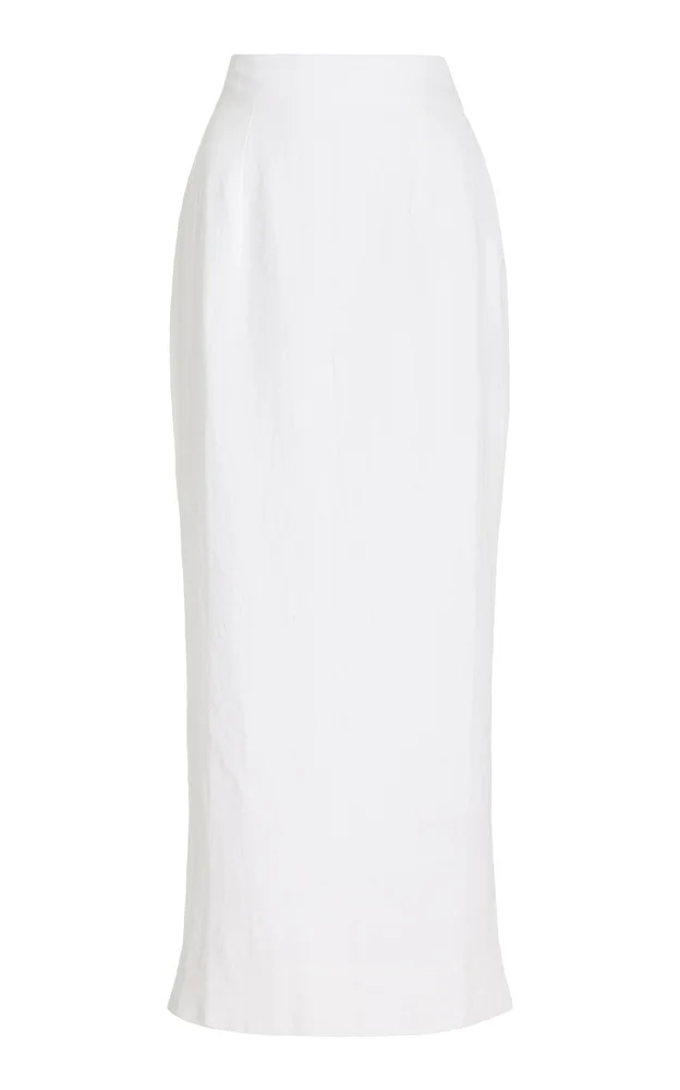 Exclusive Emma Linen Maxi Skirt