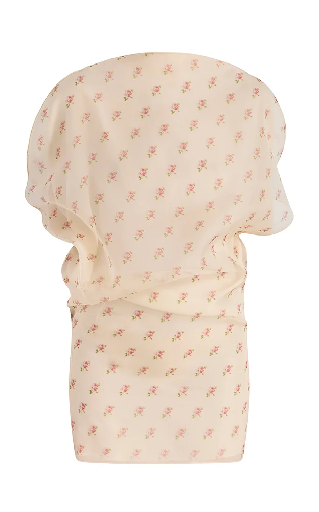 Tatia Silk Gazar Mini Dress
