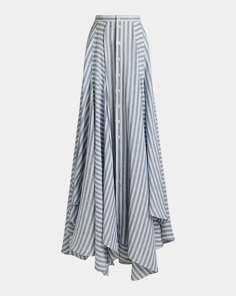 Shamus Striped Linen Maxiskirt