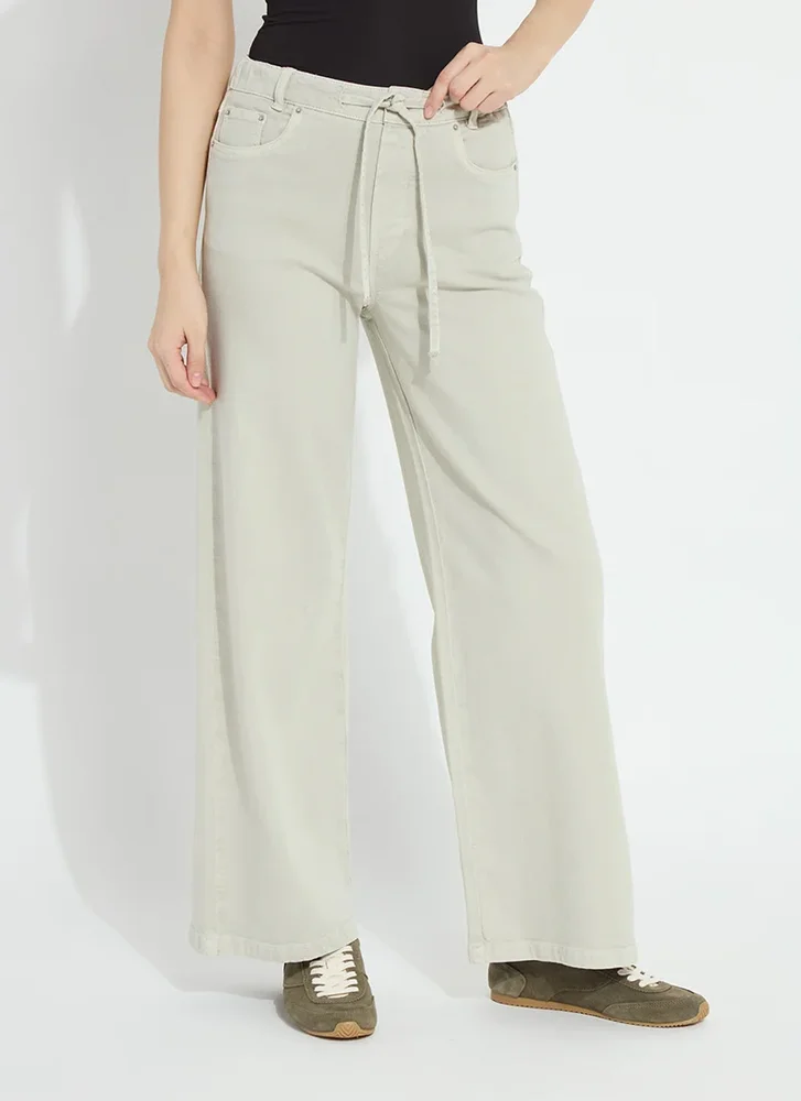 Nellie Drawstring Wide Leg Denim