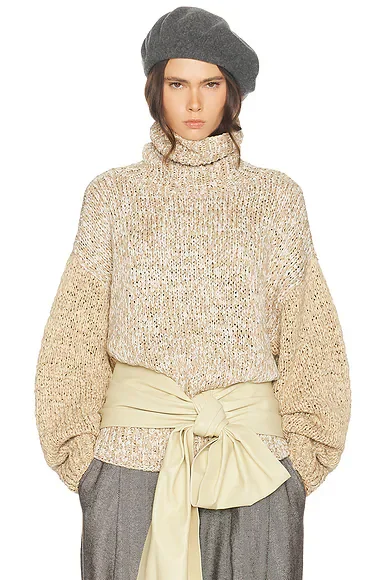 Carrmen Marled Knit Funnel Neck