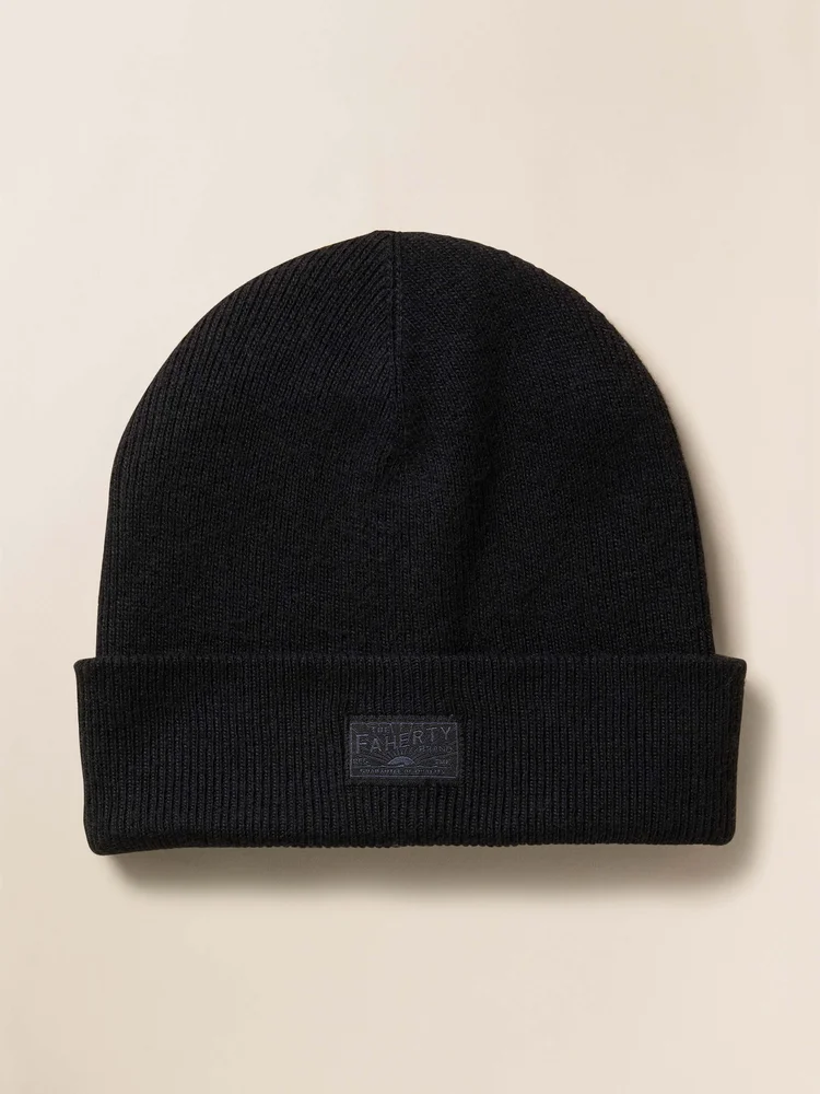 Faherty Essential Beanie - Black