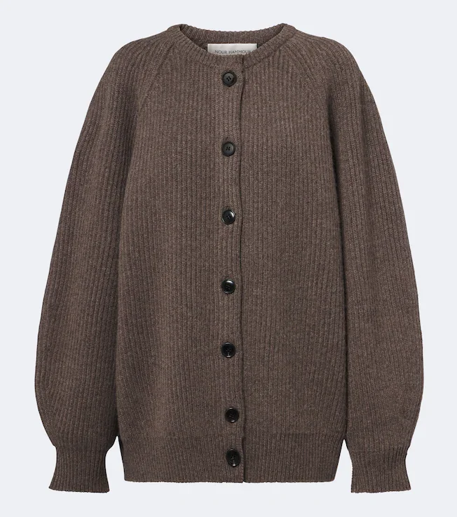Laurel oversized cashmere and wool cardigan