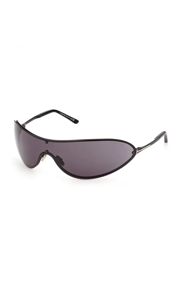 Brady Mask-Frame Metal Sunglasses