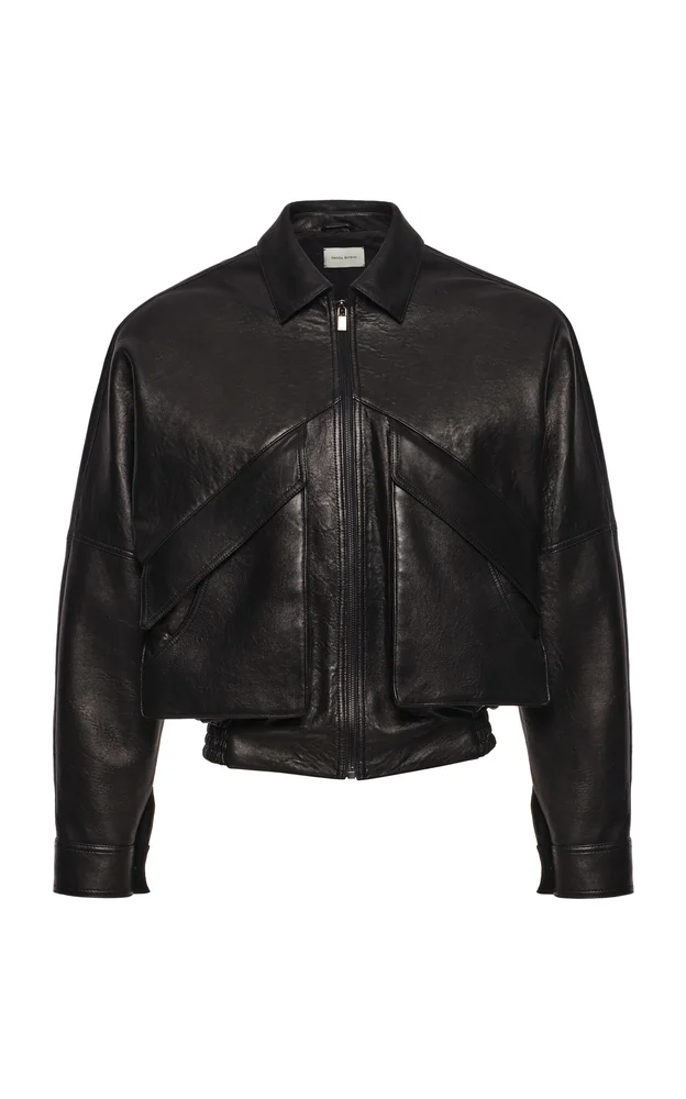 Sheep Leather Bomber Jacket