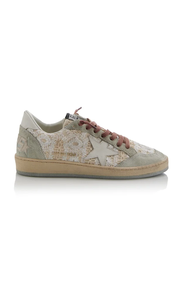 Ball Star Macrame-Suede Sneakers