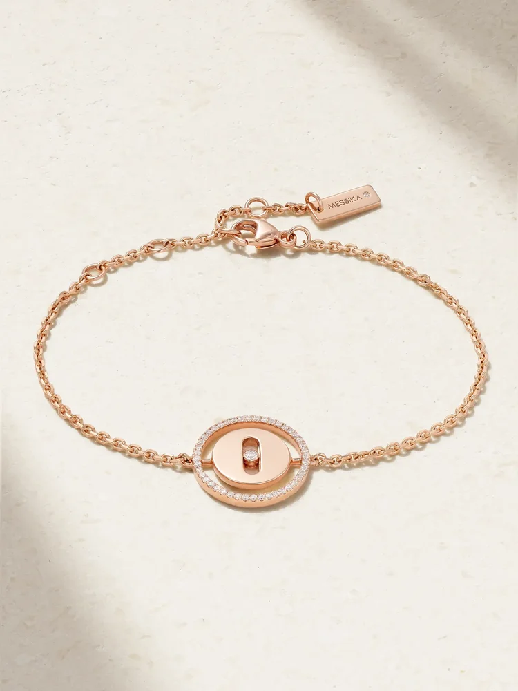 Lucky Move 18-karat rose gold diamond bracelet