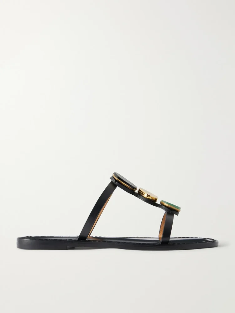 The Matobo embellished leather sandals