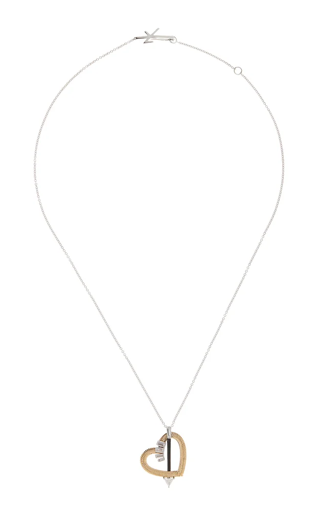 18K Gold Feelings Heart Diamond Necklace