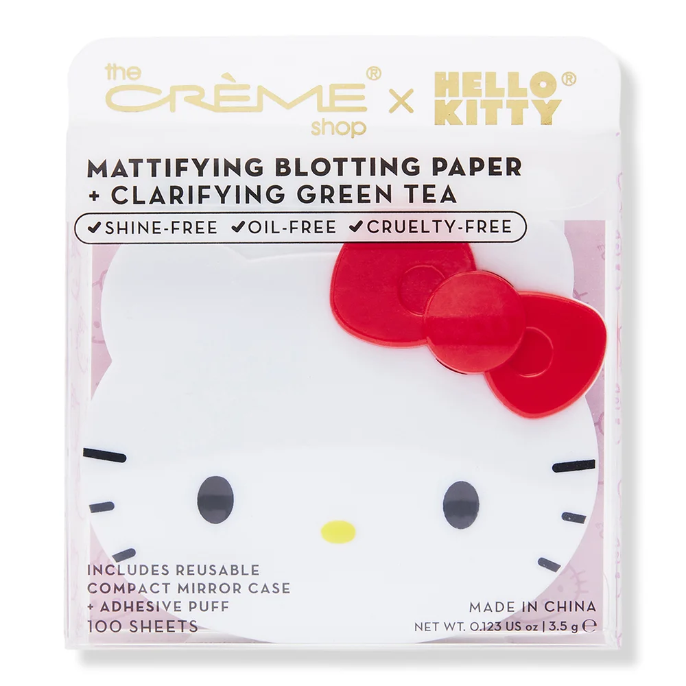The Crème Shop Hello Kitty Mattifying Blotting Paper + Reusable Mirror Compact