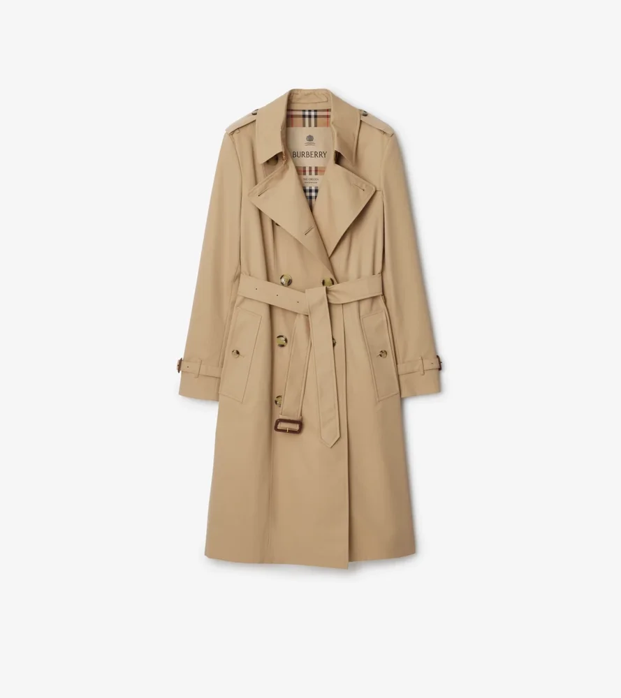 Long Chelsea Heritage Trench Coat in Honey Beige