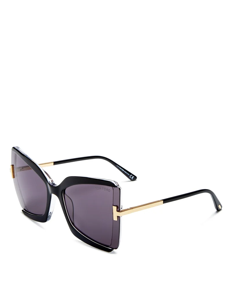 Gia Butterfly Sunglasses, 63mm