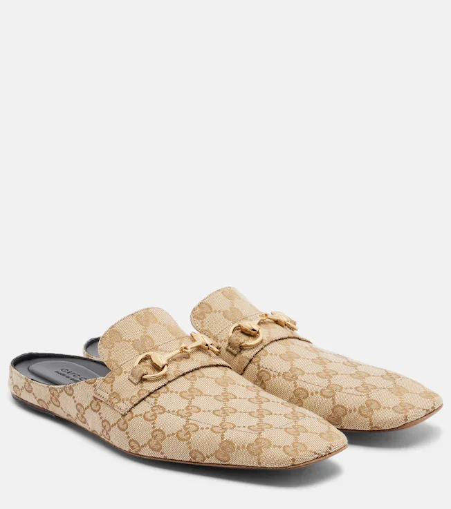 Ragazzo GG canvas mules