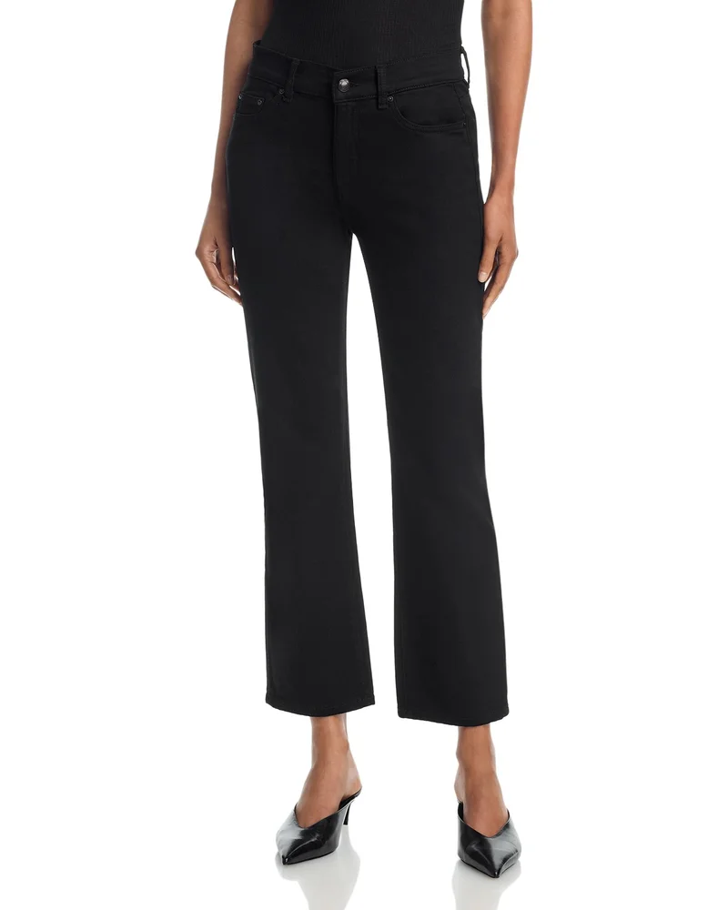 Mara Straight Mid Rise Instasculpt™ Ankle Jeans in Black