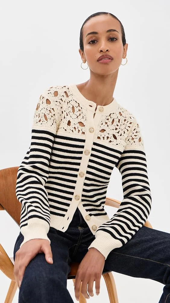 The Coastal Stripe Cardigan