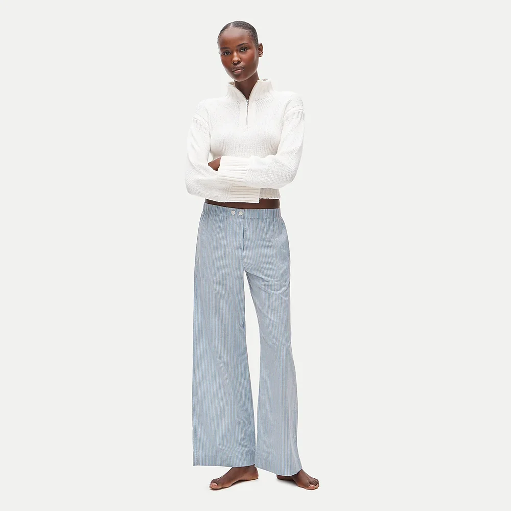 Classic pajama pant in cotton poplin