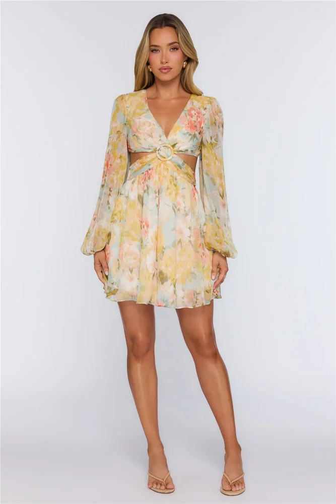 Now Or Never Girl Dress Yellow