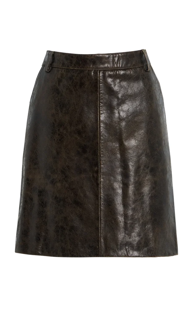 Margo Leather Mini Skirt