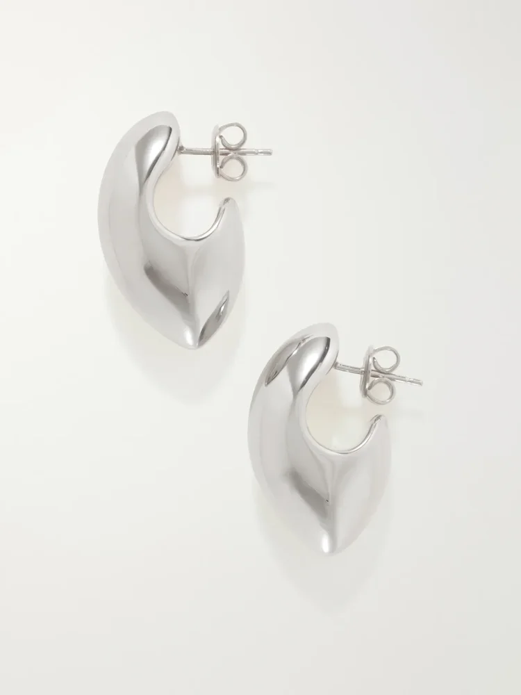 Sterling silver hoop earrings