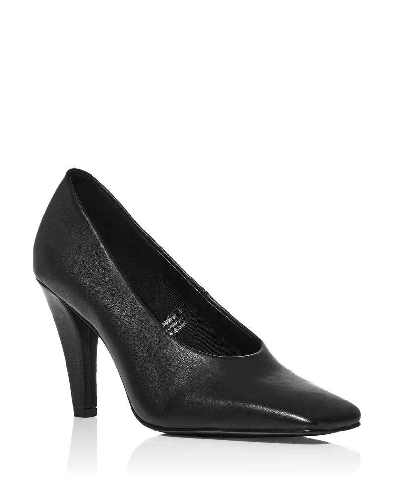 Women's Dina Leather Square Toe Pumps - Exclusive