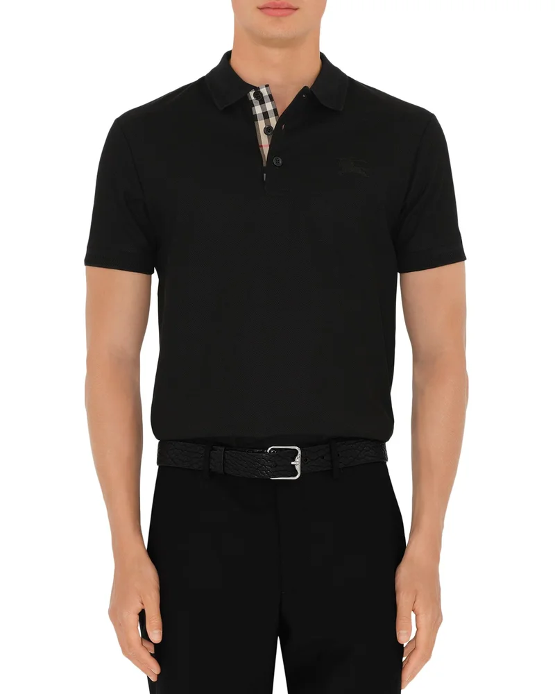 Eddie Cotton Piqué Equestrian Knight Polo Shirt