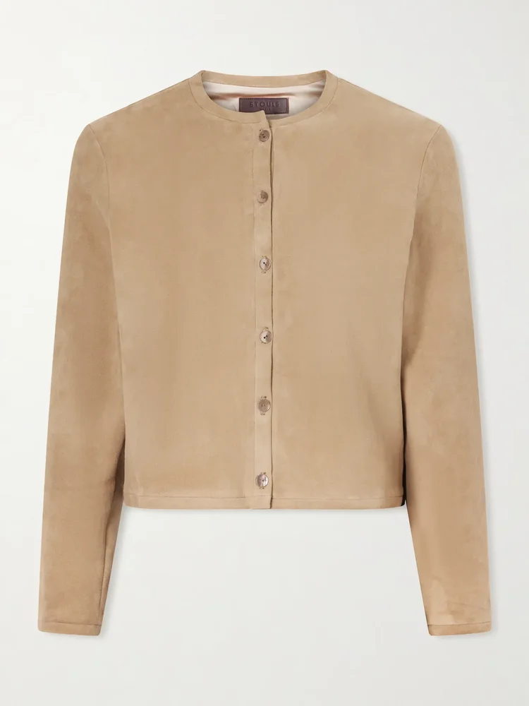 Astrid suede cardigan