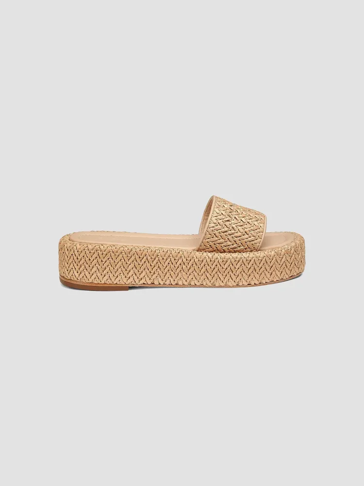 Raffia Platform Sandals