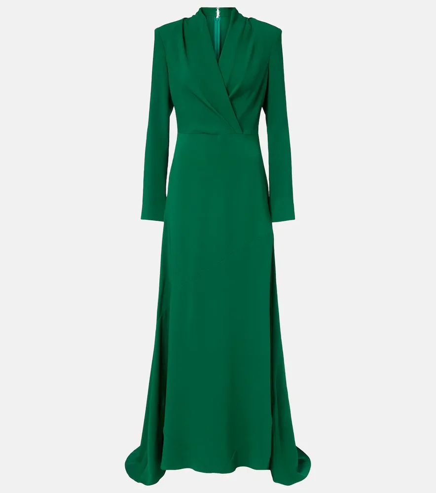 Silk-blend gown
