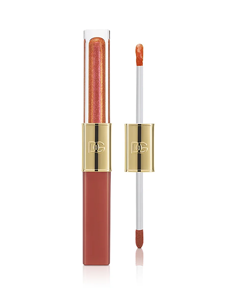 Dolce&Gabbana Make It Double Lip Tint & Lip Gloss in 01 Orange Squeeze (Warm nude & orange shimmer)