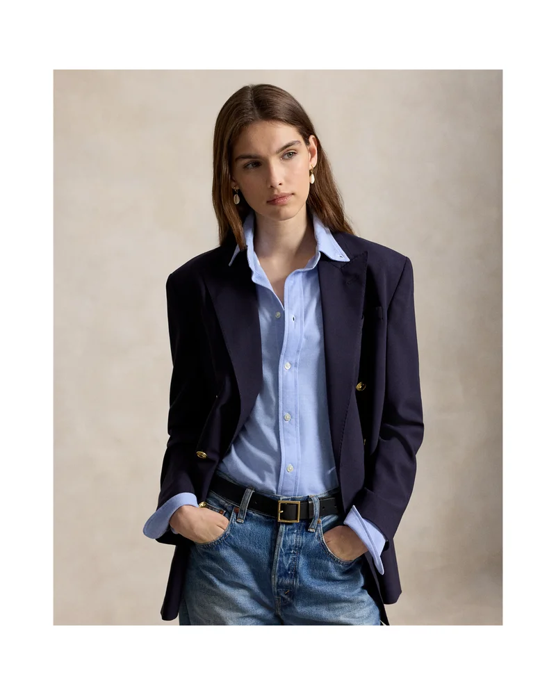 Slim Fit Knit Cotton Oxford Shirt